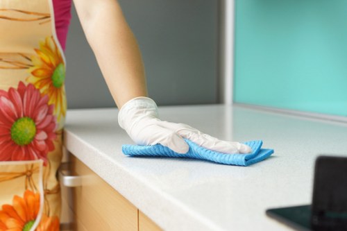 Carpet cleaning equipment ready for a professional service appointment