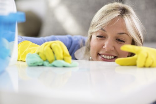 Recycling and waste separation for cleaning materials